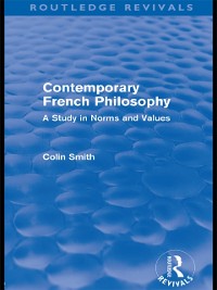 Cover Contemporary French Philosophy (Routledge Revivals)