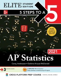 Cover 5 Steps to a 5: AP Statistics 2021 Elite Student Edition