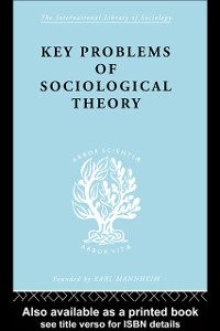 Cover Key Problems of Sociological Theory