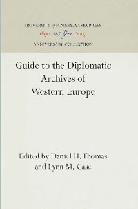 Cover Guide to the Diplomatic Archives of Western Europe