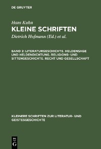 Cover Literaturgeschichte. Heldensage und Heldendichtung. Religions- und Sittengeschichte. Recht und Gesellschaft