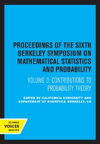 Cover Proceedings of the Sixth Berkeley Symposium on Mathematical Statistics and Probability, Volume III
