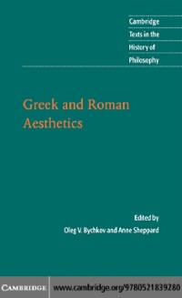 Cover Greek and Roman Aesthetics