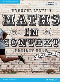 Cover Edexcel Maths in Context Project Book library edition