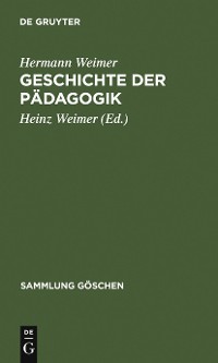 Cover Geschichte der Pädagogik