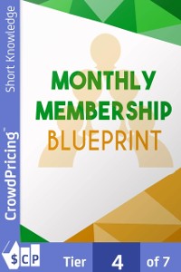Cover Monthly Membership Blueprint
