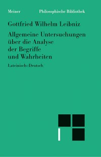 Cover Allgemeine Untersuchungen über die Analyse der Begriffe und Wahrheiten