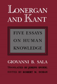 Cover Lonergan and Kant