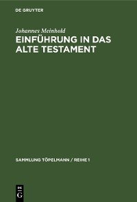 Cover Einführung in das Alte Testament
