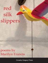 Cover red silk slippers