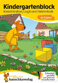 Cover Kindergartenblock ab 3 Jahre – Konzentration, Logik, Feinmotorik