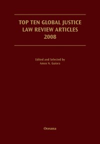 Cover Top Ten Global Justice Law Review Articles 2008