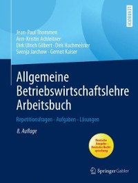Cover Allgemeine Betriebswirtschaftslehre Arbeitsbuch