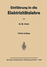Cover Einführung in die Elektrizitätslehre