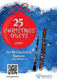 Cover 25 Christmas Duets book for Bb Clarinet and Bassoon - Volume 1