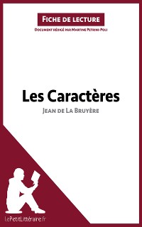 Cover Les Caractères de Jean de La Bruyère (Fiche de lecture)