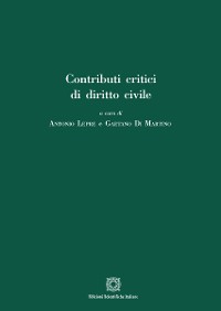 Cover Contributi critici di diritto civile