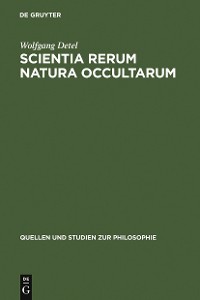 Cover Scientia rerum natura occultarum