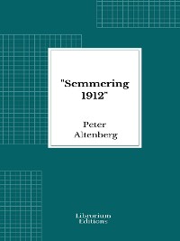 Cover "Semmering 1912"