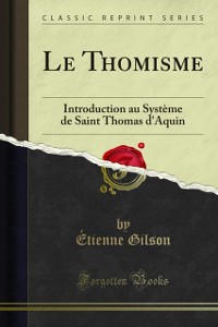 Cover Le Thomisme
