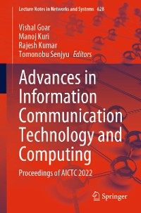 Cover Advances in Information Communication Technology and Computing