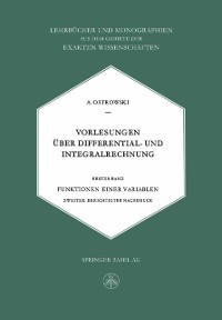 Cover Vorlesungen Über Differential- und Integralrechnung