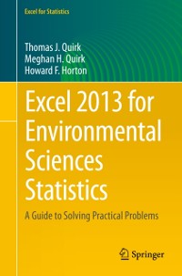 Cover Excel 2013 for Environmental Sciences Statistics