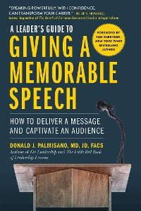 Cover Leader's Guide to Giving a Memorable Speech