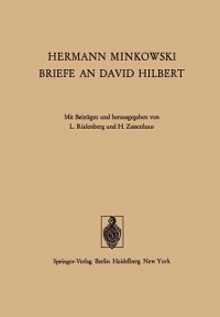 Cover Hermann Minkowski Briefe an David Hilbert