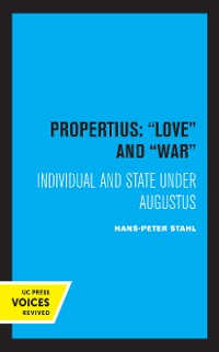 Cover Propertius: Love and War
