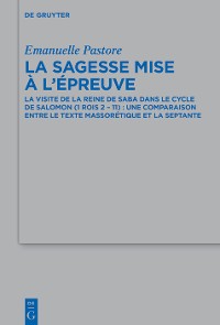 Cover La sagesse mise à l’épreuve