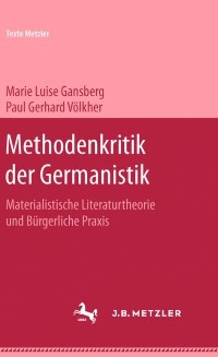 Cover Methodenkritik der Germanistik