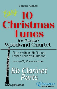 Cover Bb Clarinet part of "10 Christmas Tunes" for Flex Woodwind Quartet