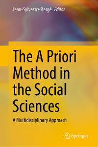 Cover The A Priori Method in the Social Sciences