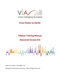 Cover Tableau Training Manual Version 9.0 Advanced