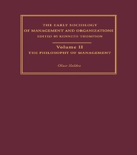 Cover The Philosophy of Management