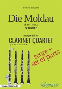 Cover Die Moldau -  Clarinet Quartet score & parts