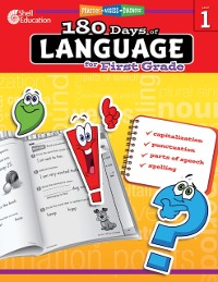 Cover 180 Days of Language for First Grade