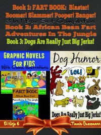 Cover Graphic Novels For Kids With Comic Illustrations - Dog Humor Books