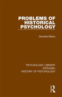 Cover Problems of Historical Psychology