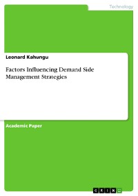 Cover Factors Influencing Demand Side Management Strategies