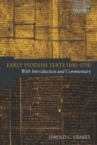 Cover Early Yiddish Texts 1100-1750