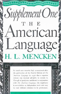 Cover American Language Supplement 1