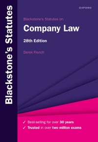 Cover Blackstone's Statutes on Company Law