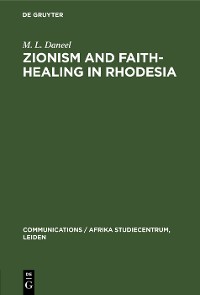 Cover Zionism and Faith-Healing in Rhodesia