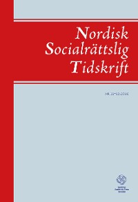 Cover Nordisk Socialrättslig Tidskrift 11–12, 2015