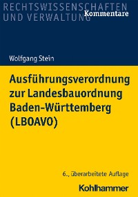 Cover Ausführungsverordnung zur Landesbauordnung Baden-Württemberg (LBOAVO)