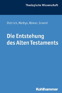 Cover Die Entstehung des Alten Testaments