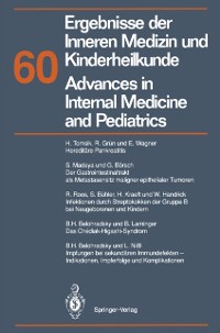 Cover Ergebnisse der Inneren Medizin und Kinderheilkunde/Advances in Internal Medicine and Pediatrics