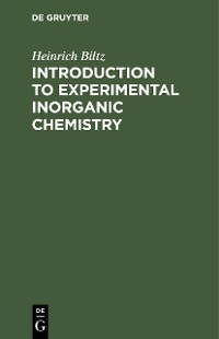 Cover Introduction to Experimental Inorganic Chemistry